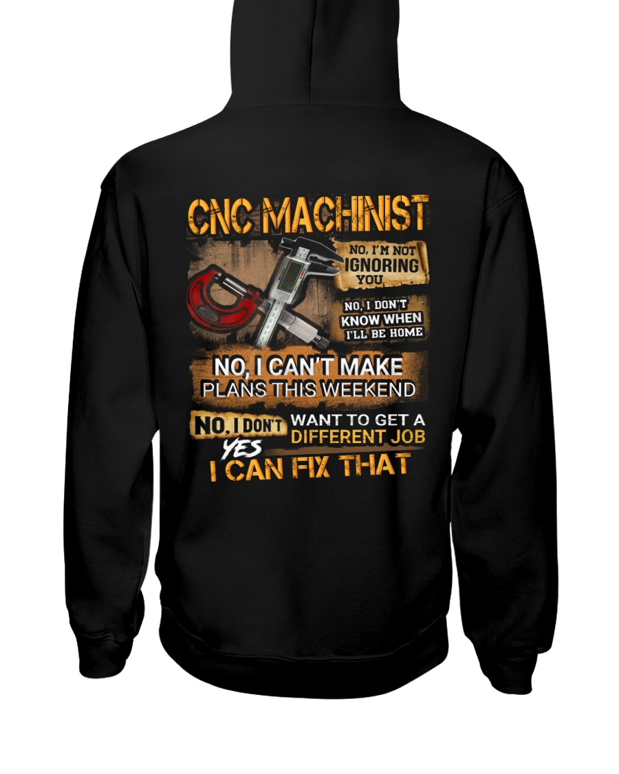 CNC Machinist Hooded Sweatshirt