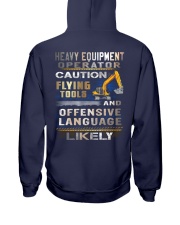Heavy Equipment Operator Hooded Sweatshirt back
