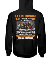 Electrician Hooded Sweatshirt back