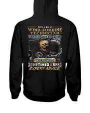Wind Turbine Technician Hooded Sweatshirt back