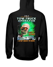 Tow Truck Operator Hooded Sweatshirt back