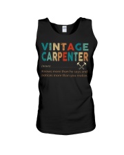 Vintage Carpenter Carpentry Jobs Unisex Tank thumbnail