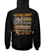 Maintenance Engineer Hooded Sweatshirt back