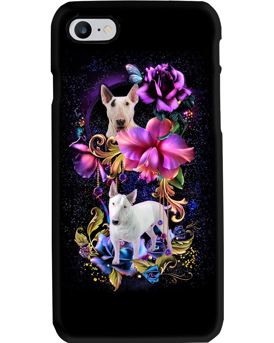 Bull Terrier Dog Flower Phone Case Phone Case