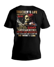 Truck Driver V-Neck T-Shirt thumbnail