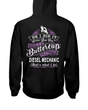 FEMALE Diesel Mechanic EXCLUSIVE SHIRT Hooded Sweatshirt back