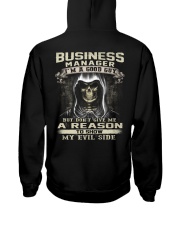 Business Manager Hooded Sweatshirt back