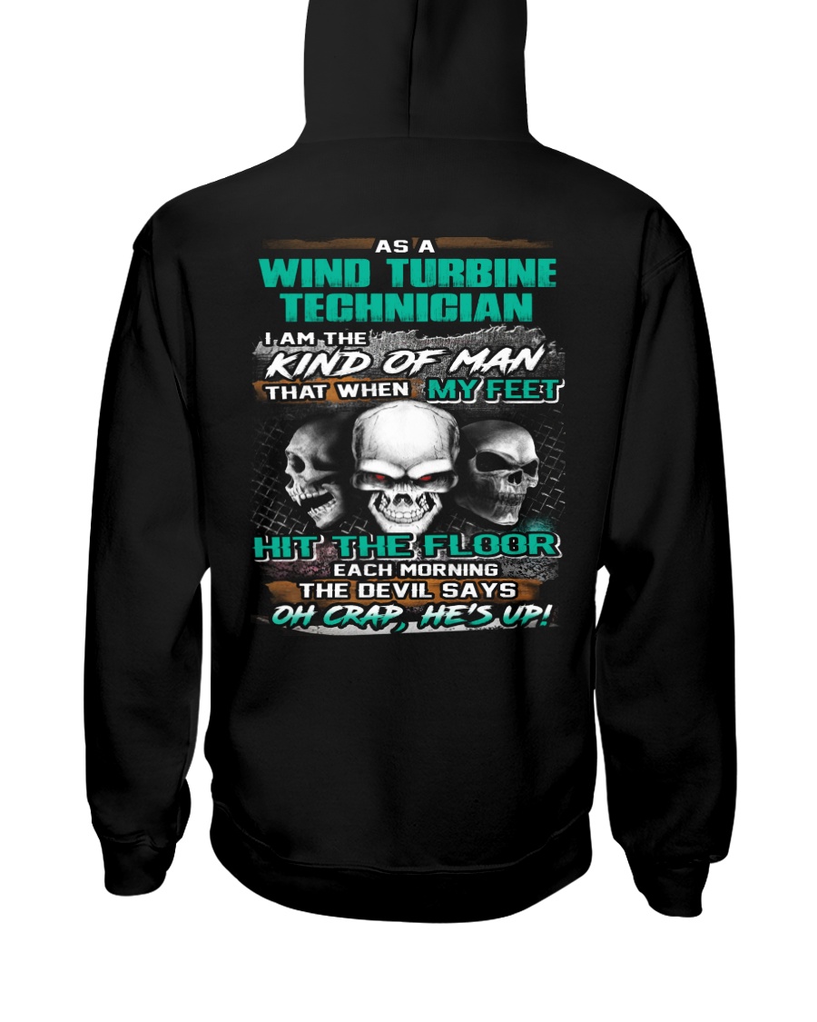 Wind Turbine Technician Hooded Sweatshirt