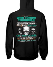 Wind Turbine Technician Hooded Sweatshirt back