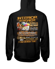 interior designer Hooded Sweatshirt back