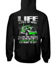 Truck Driver Hooded Sweatshirt back