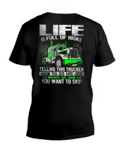 Truck Driver V-Neck T-Shirt thumbnail