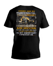 Heavy Equipment Operator V-Neck T-Shirt thumbnail
