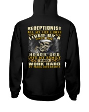 Receptionist Hooded Sweatshirt back