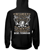 Diesel Technician Hooded Sweatshirt back