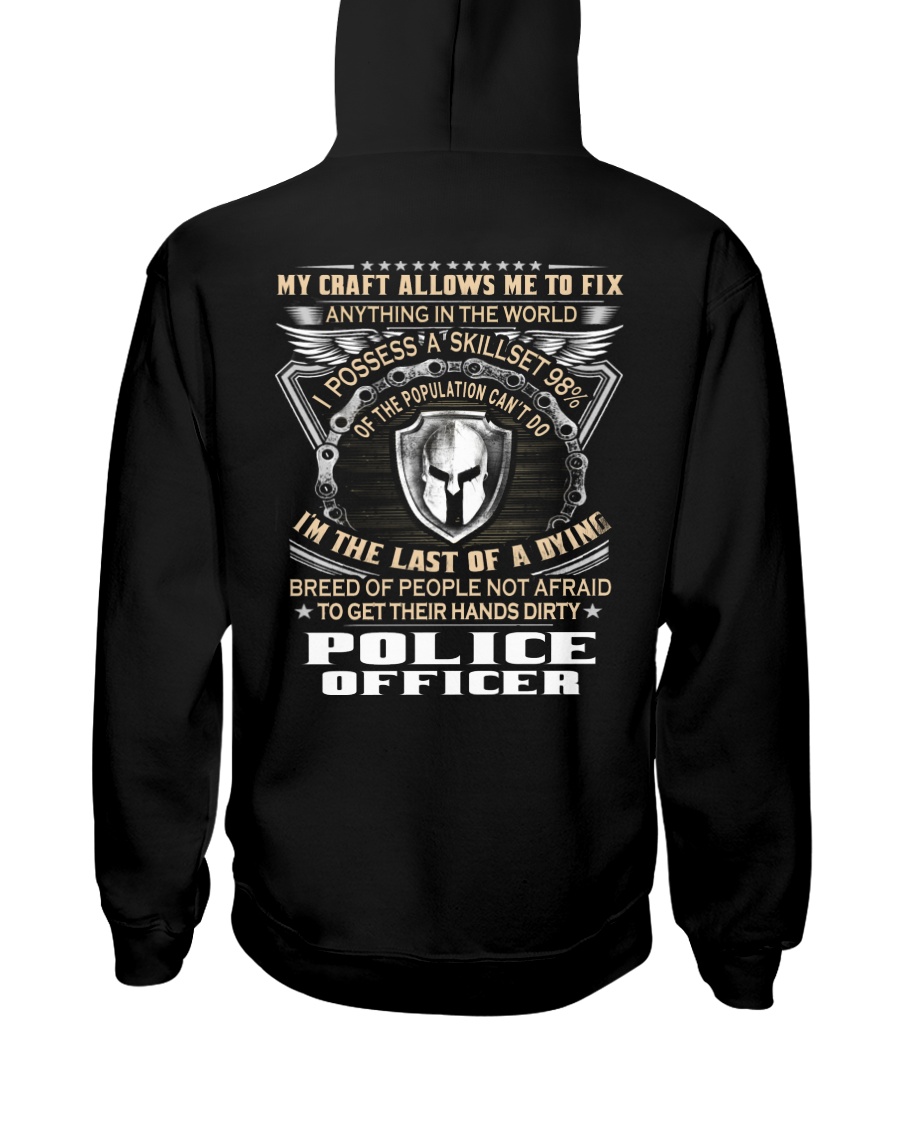 Police Officer Hooded Sweatshirt