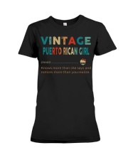 Vintage Puerto Rican Girl Premium Fit Ladies Tee thumbnail