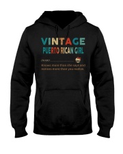 Vintage Puerto Rican Girl Hooded Sweatshirt front