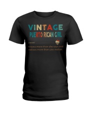 Vintage Puerto Rican Girl Ladies T-Shirt thumbnail