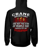 Crane Operator7 Hooded Sweatshirt back
