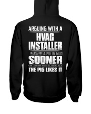 HVAC INSTALLER SHIRT Hooded Sweatshirt back