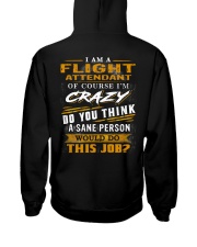 Flight Attendant Hooded Sweatshirt back