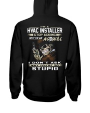 Hvac Installer Hooded Sweatshirt back
