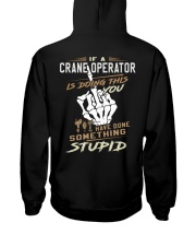Crane Operator Hooded Sweatshirt back