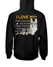 I Love My Corgi Dog Hooded Sweatshirt back