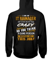 IT Manager Hooded Sweatshirt back