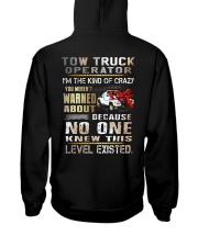 Tow Truck Operator Hooded Sweatshirt back
