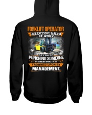 Forklift Operator Hooded Sweatshirt back