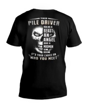 Pile Driver V-Neck T-Shirt thumbnail