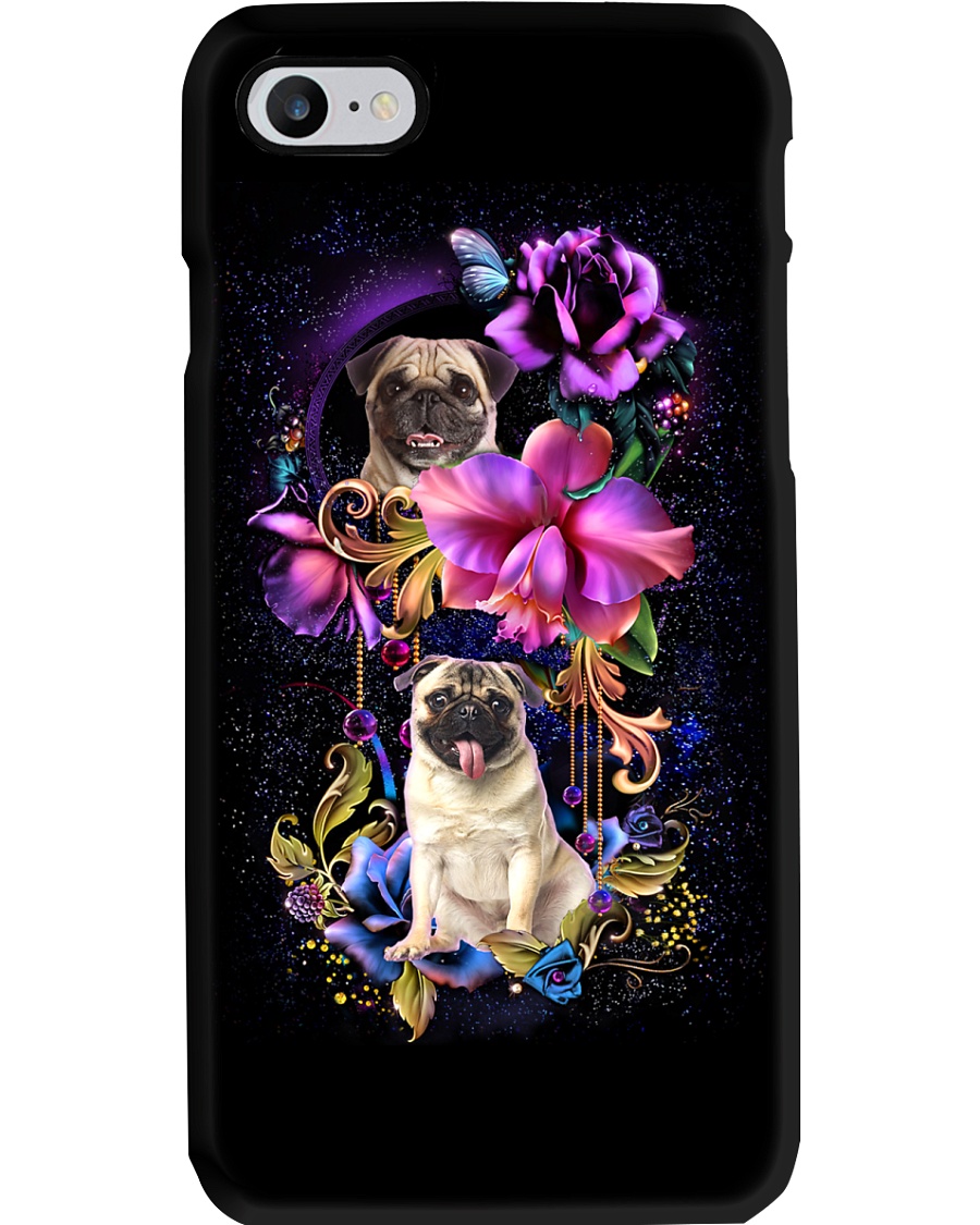 Pug Dog Flower Phone Case Phone Case