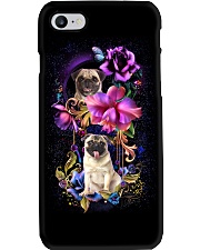 Pug Dog Flower Phone Case Phone Case i-phone-7-case