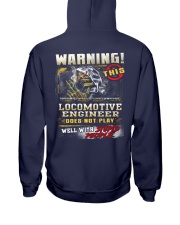 Locomotive Engineer Hooded Sweatshirt back