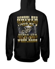 School Bus Driver Hooded Sweatshirt back