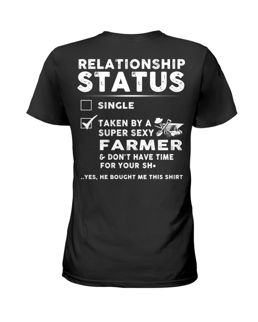 Farmer Farm Realationship Status Shirt Ladies T-Shirt