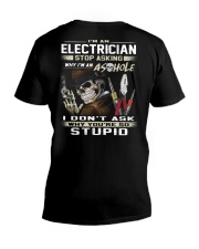 Electrician V-Neck T-Shirt thumbnail
