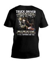 Truck Driver V-Neck T-Shirt thumbnail