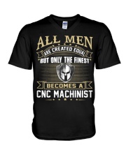 CNC Machinist V-Neck T-Shirt thumbnail