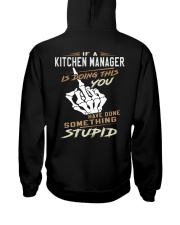 Kitchen Manager Hooded Sweatshirt back