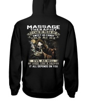 Massage Therapist Hooded Sweatshirt back