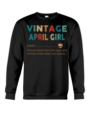 Vintage April Girl Crewneck Sweatshirt thumbnail