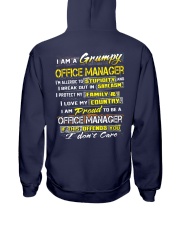 Office Manager Hooded Sweatshirt back