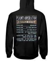 Plant Operator Hooded Sweatshirt back