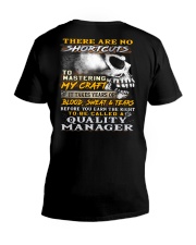 Quality Manager V-Neck T-Shirt thumbnail