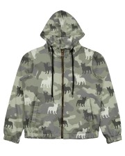 Frenchie All Over Shirt Women's All Over Print Full Zip Hoodie thumbnail