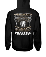 Practice Manager Hooded Sweatshirt back