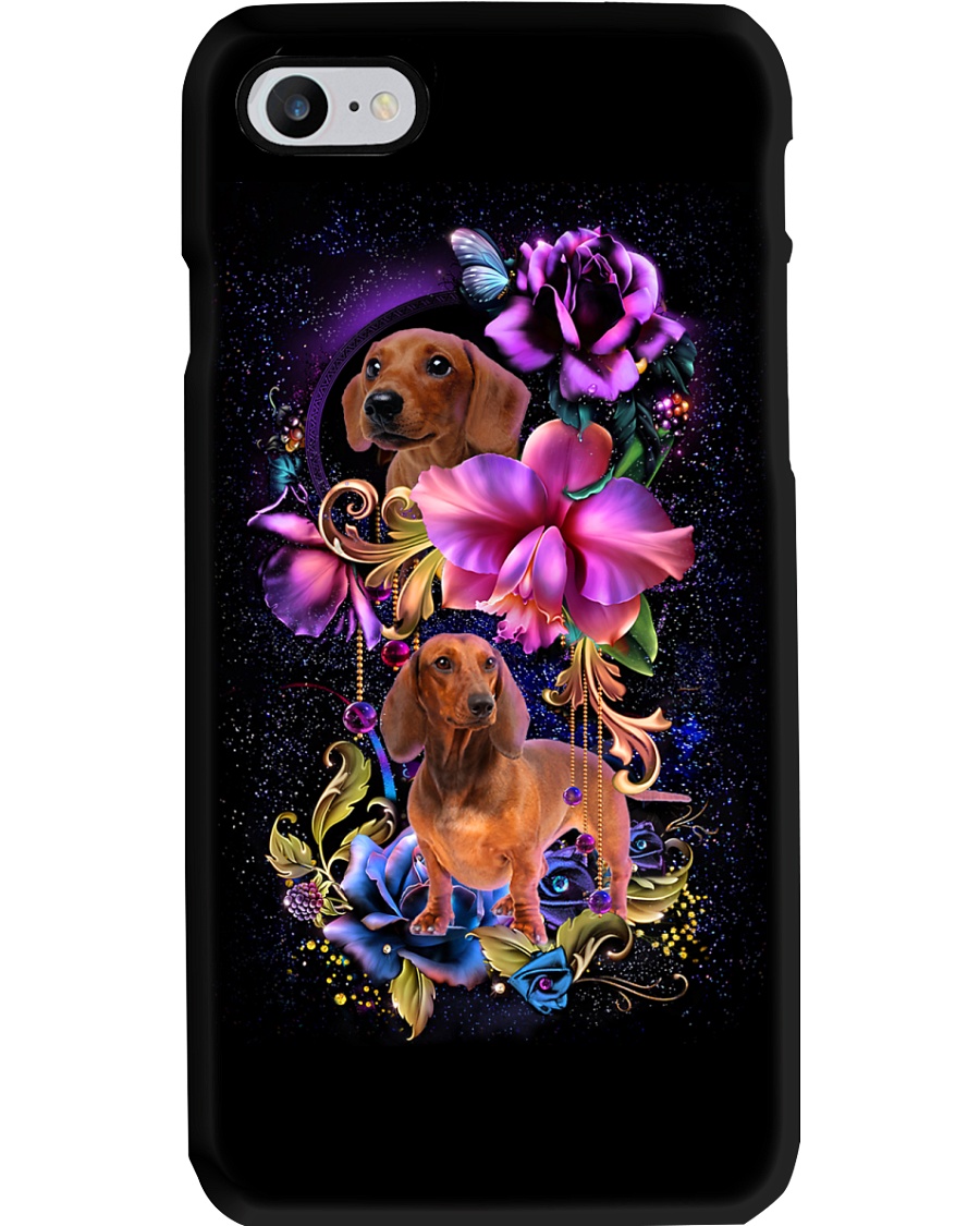 Dachshund Dog Flower Phone Case Phone Case